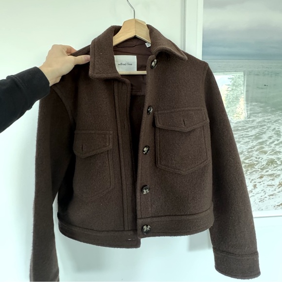 Aritzia Wilfred Free Autumn Jacket, XXS, Rich Mocha Brown - Picture 1 of 4